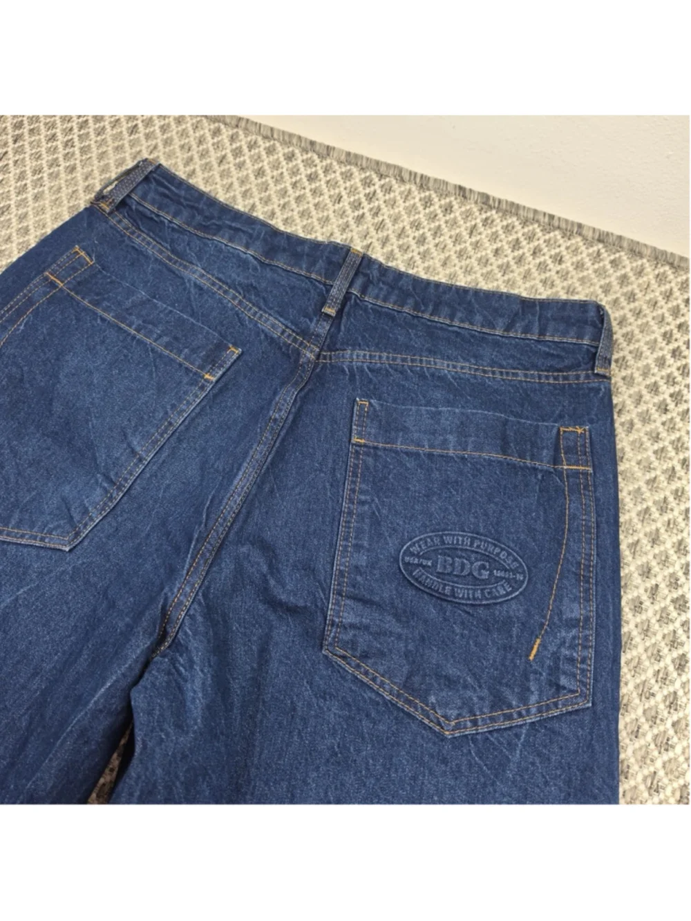 BDG Urban Outfitters Wide Leg Baggy Jeans Dark Wash 32W Y2K Skater